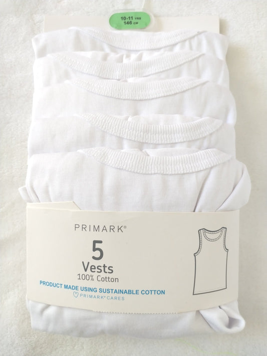 Set 5 Camisas blancas centros de unisex niña niño