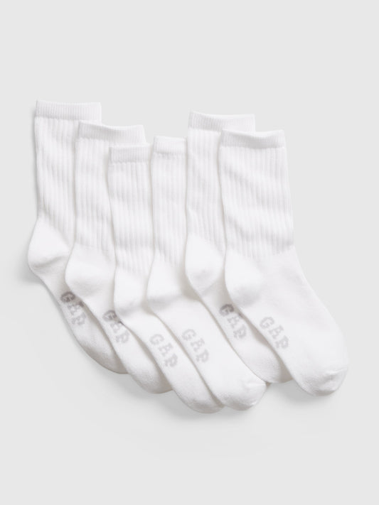 Set 3 pares calcetines Blancos unisex Gap altos