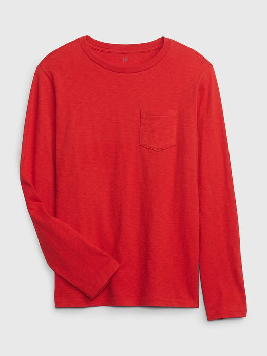 Camisa roja niño Gap  manga larga