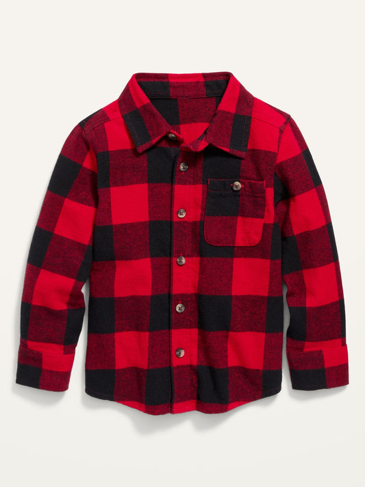 Camisa roja cuadros Old Navy niño 51856880