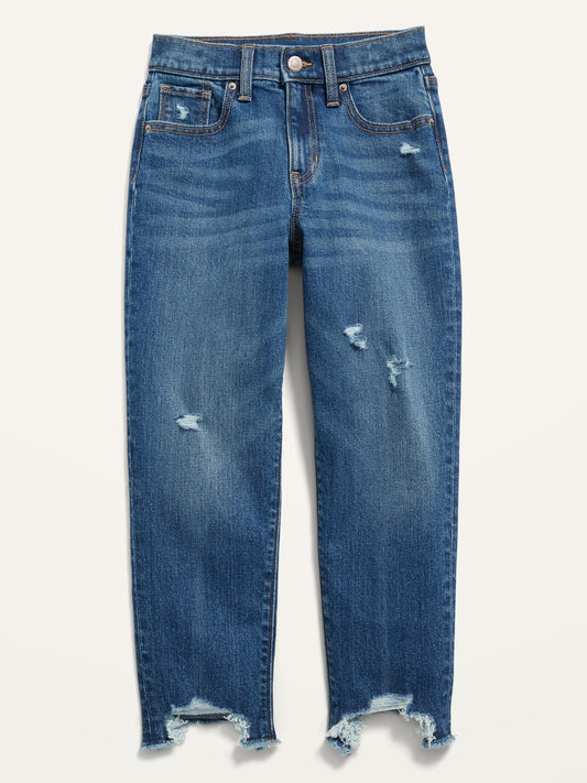 Pantalon Jeans azul claro niña Old Navy roto. 416309-00-1