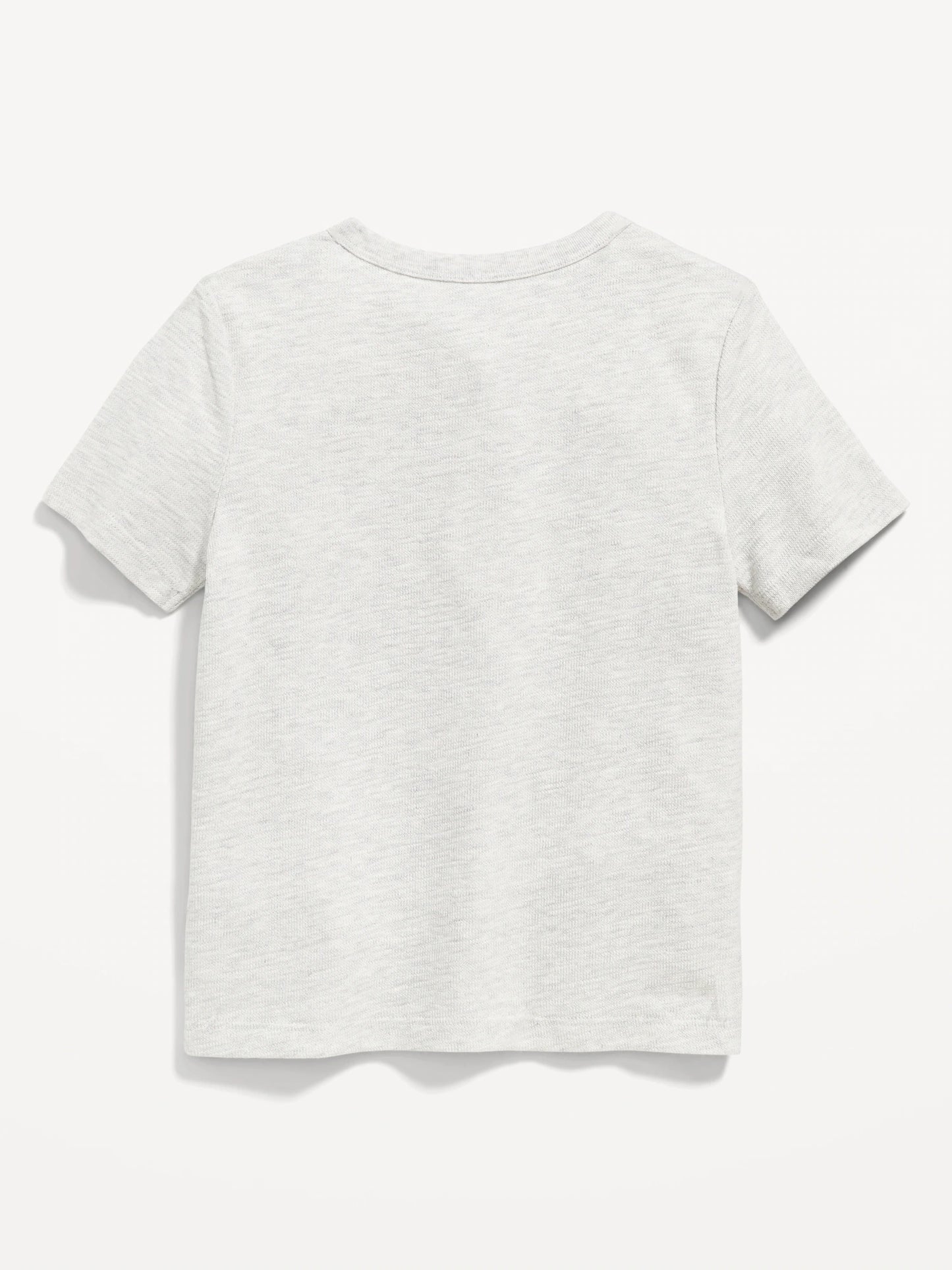 Camisa blanca gris claro henley bolsa Old Navy niño