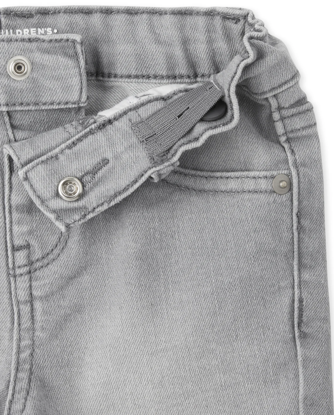Calzoneta Short Jeans childrens place niño gris negro azul