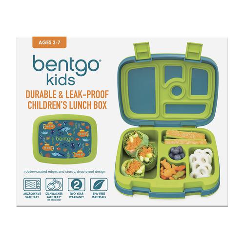Lonchera contenedor Bentgo bento accesorio para comida antiderrame niña niño Azul y Verde Submarinos