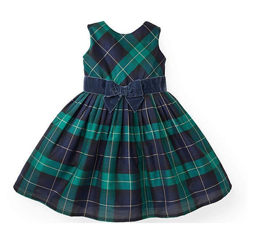Vestido verde cuadros niña Henry And Hope 21455600