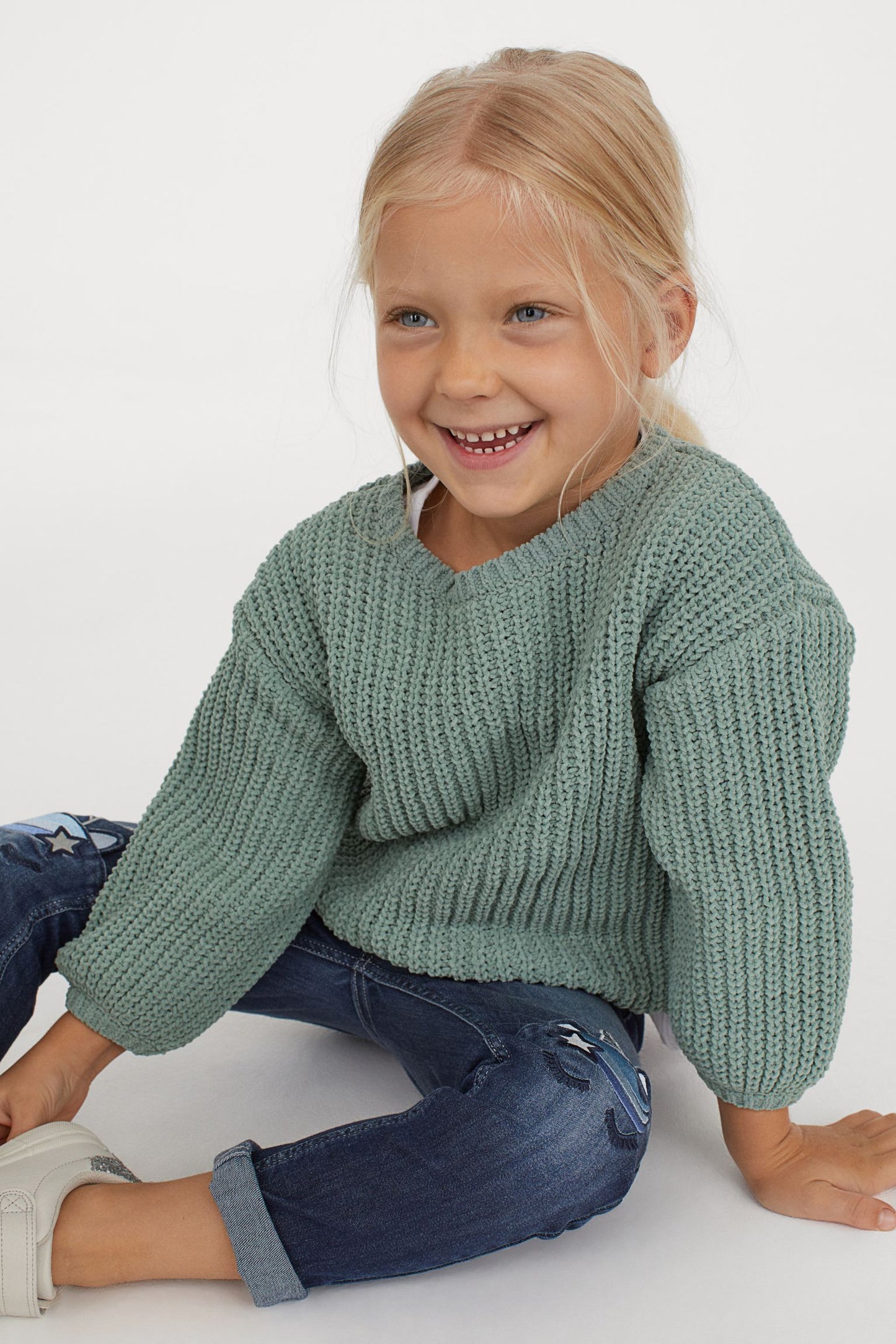 Pantalon Jeans niña H&M unicornio 047280