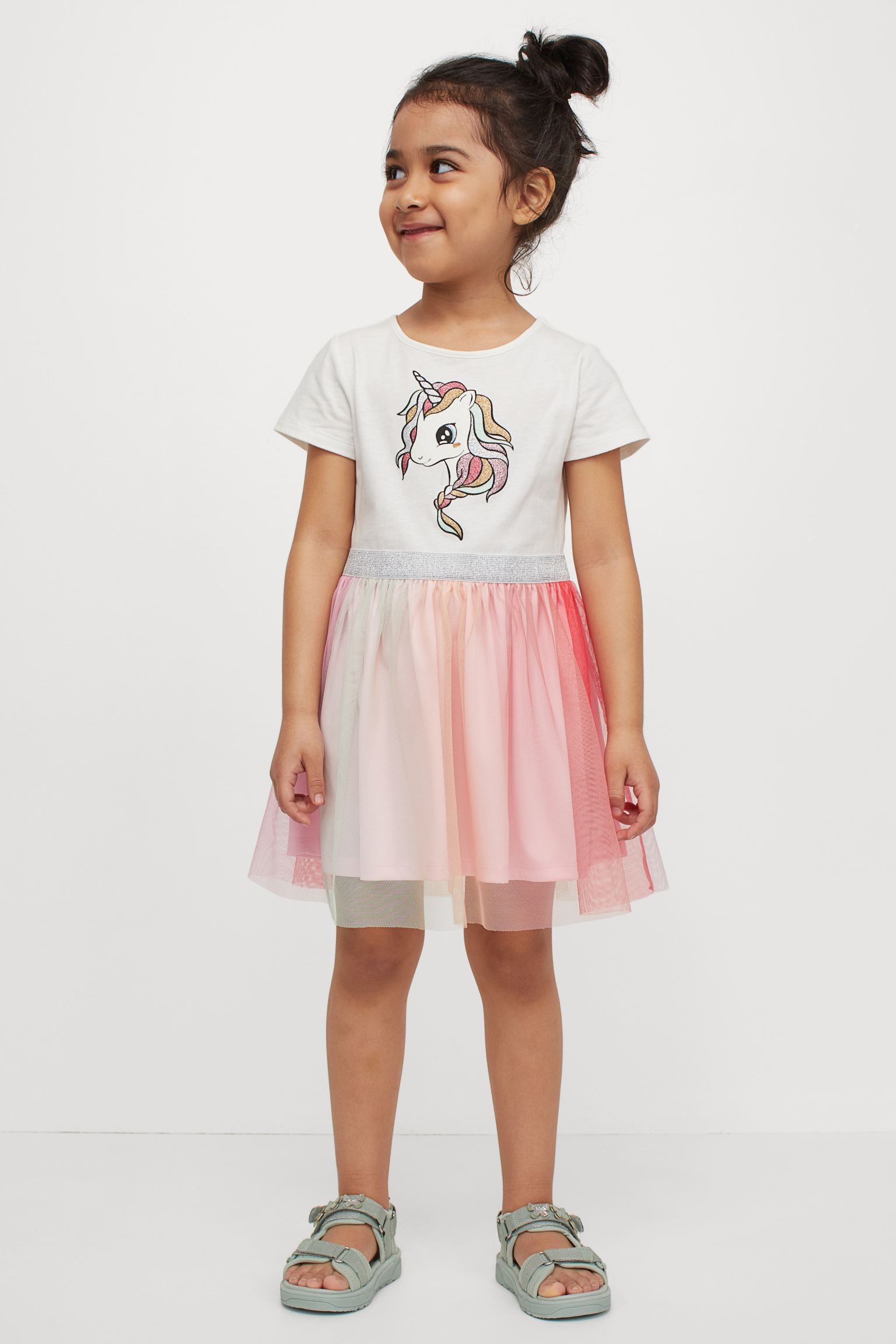 volumen Encogerse de hombros aislamiento Vestido unicornio H&M Niña – Kima Shop HN