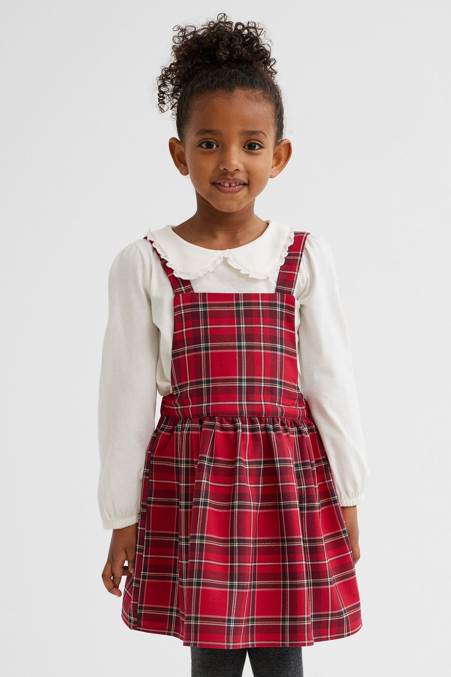 Vestido Set 2 piezas niña H&M rojo cuadros 51835888