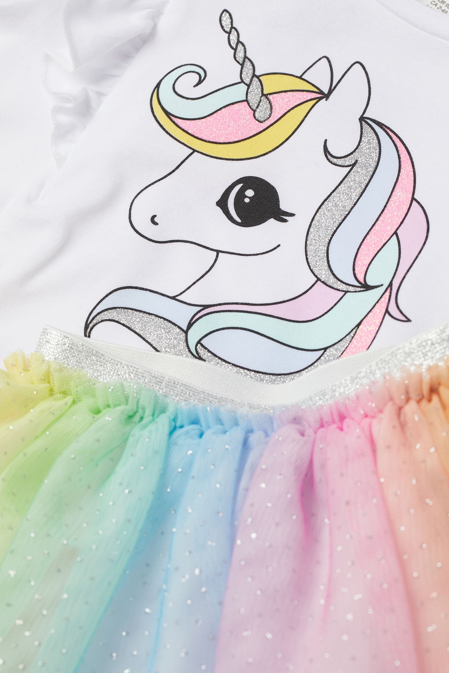 Set falda tutu camisa H&M unicornio – Shop HN