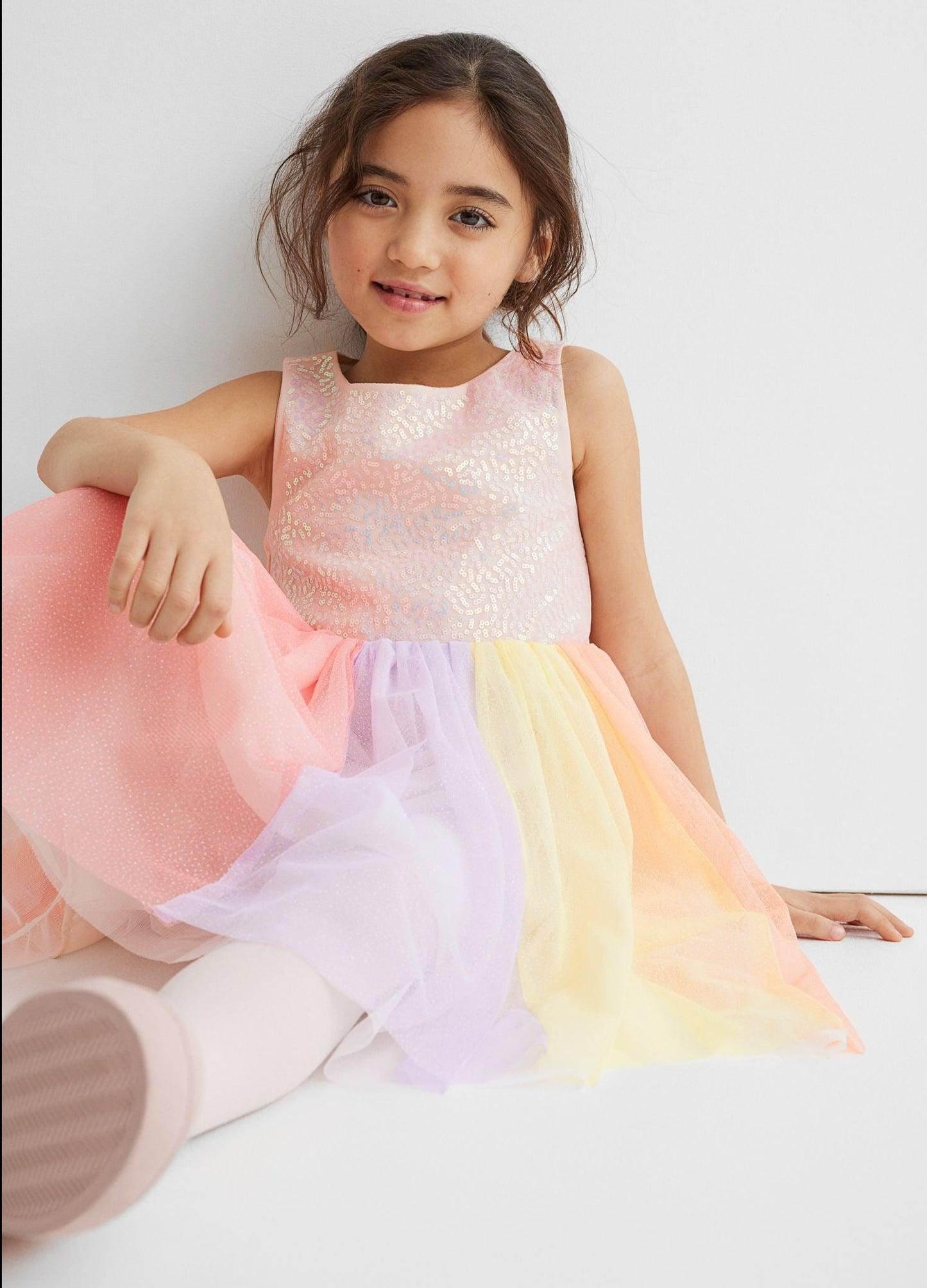 Vestido niña H&M tulle glitter