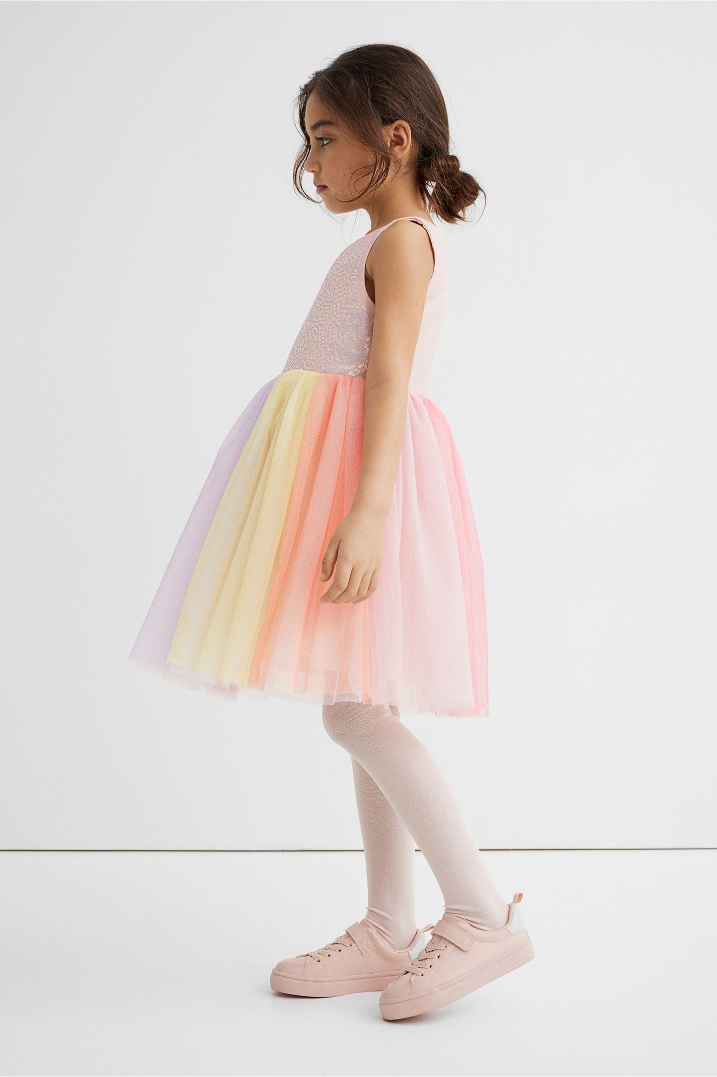Vestido niña H&M tulle glitter