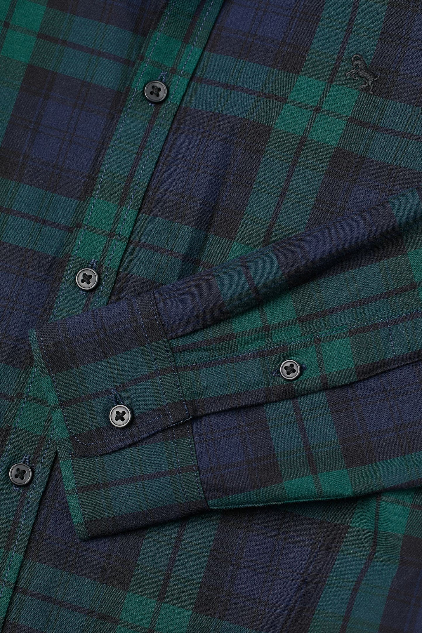 Camisa H&M niño formal cuadros verde 30928880