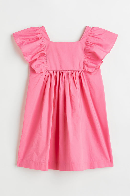 Vestido niña H&M rosado revuelo