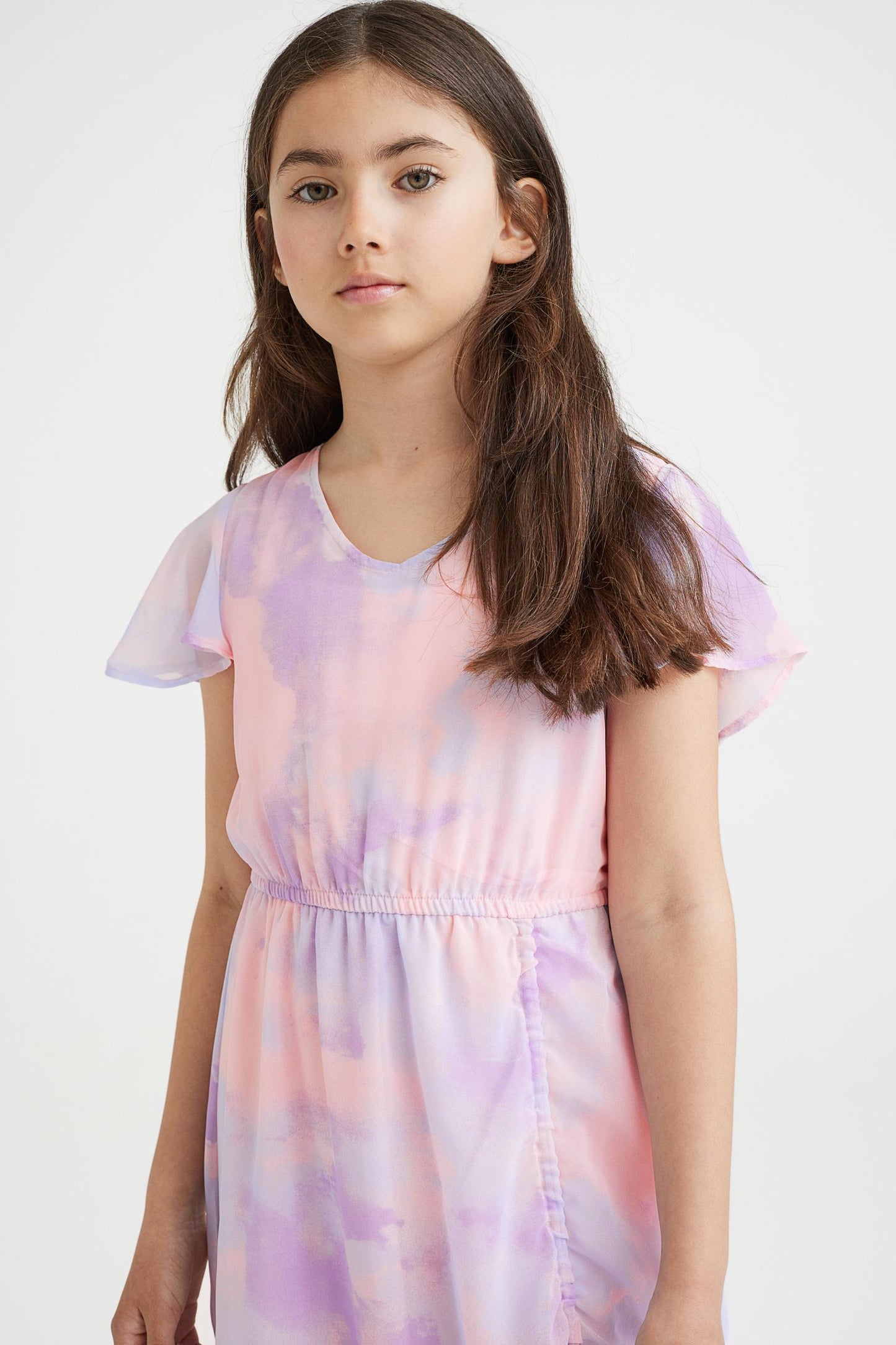 Vestido morado H&M 8 a 14+