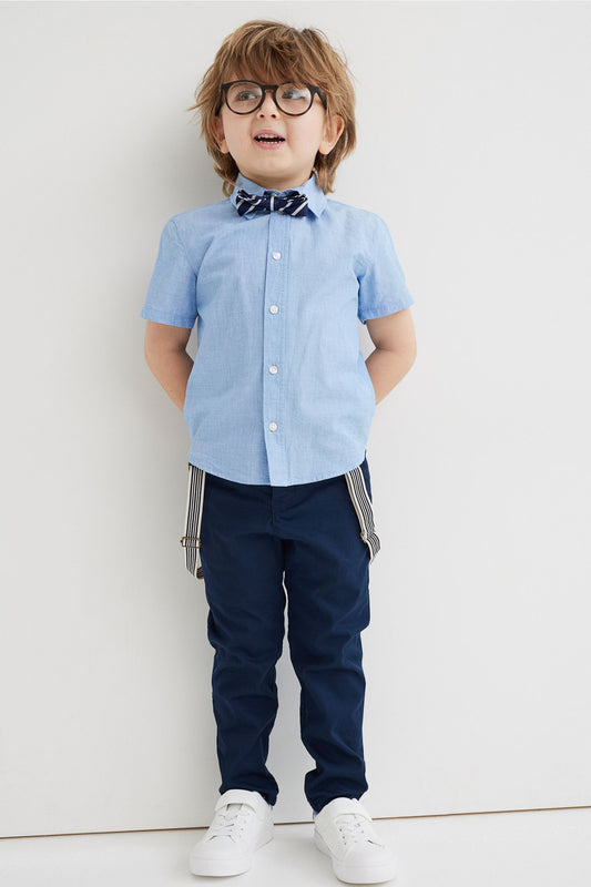 Set formal 4 piezas corbatin tirantes niño H&M