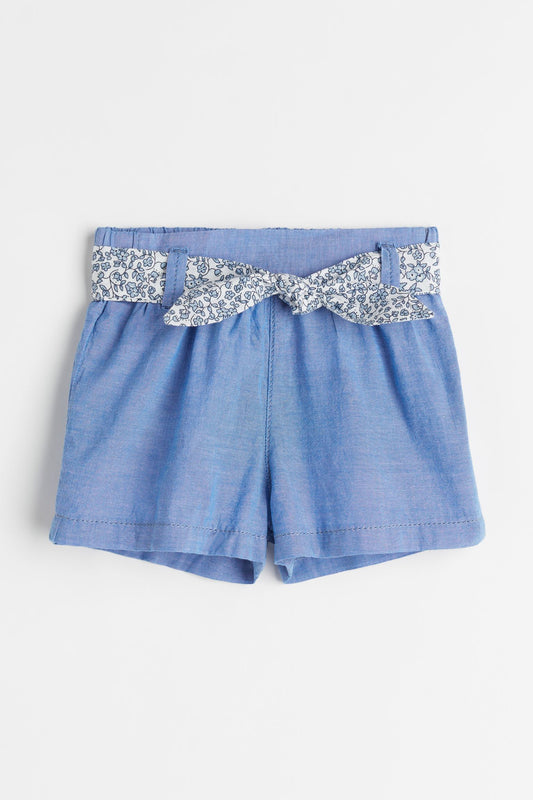 Short niña H&M paperbag con faja