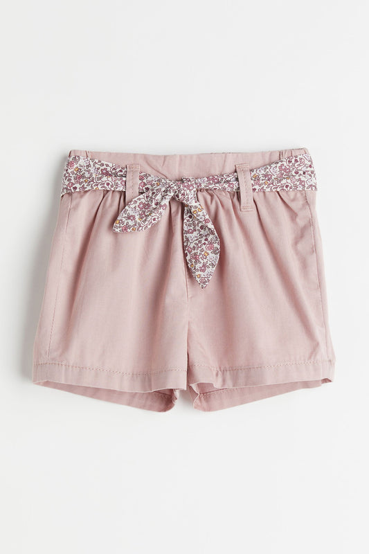 Short niña H&M paperbag con faja
