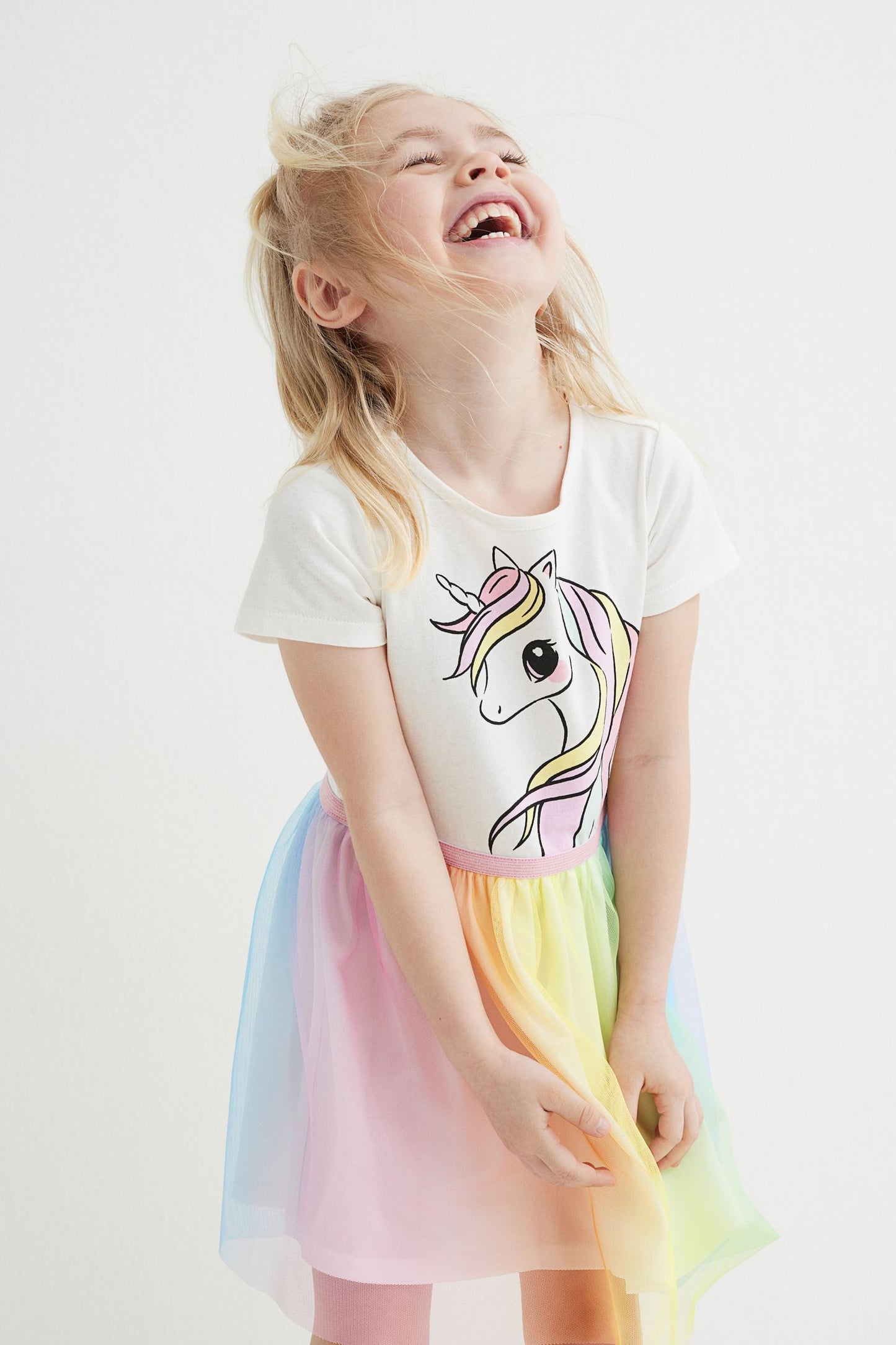 Vestido niña unicornio tutu H&M