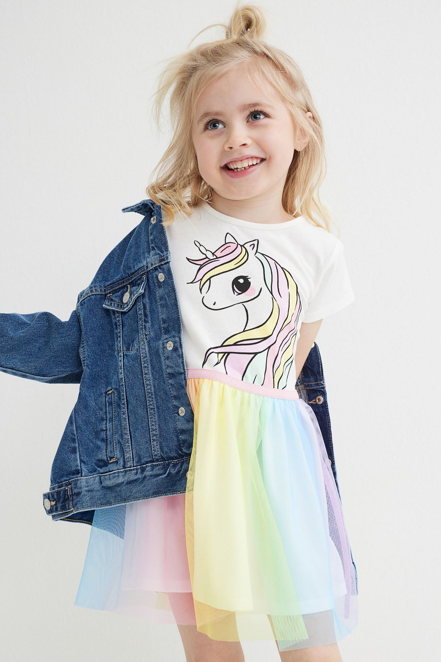 Vestido niña unicornio tutu H&M