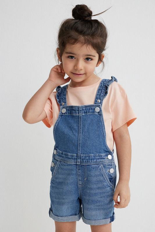 Overall shortall jeans niña H&M