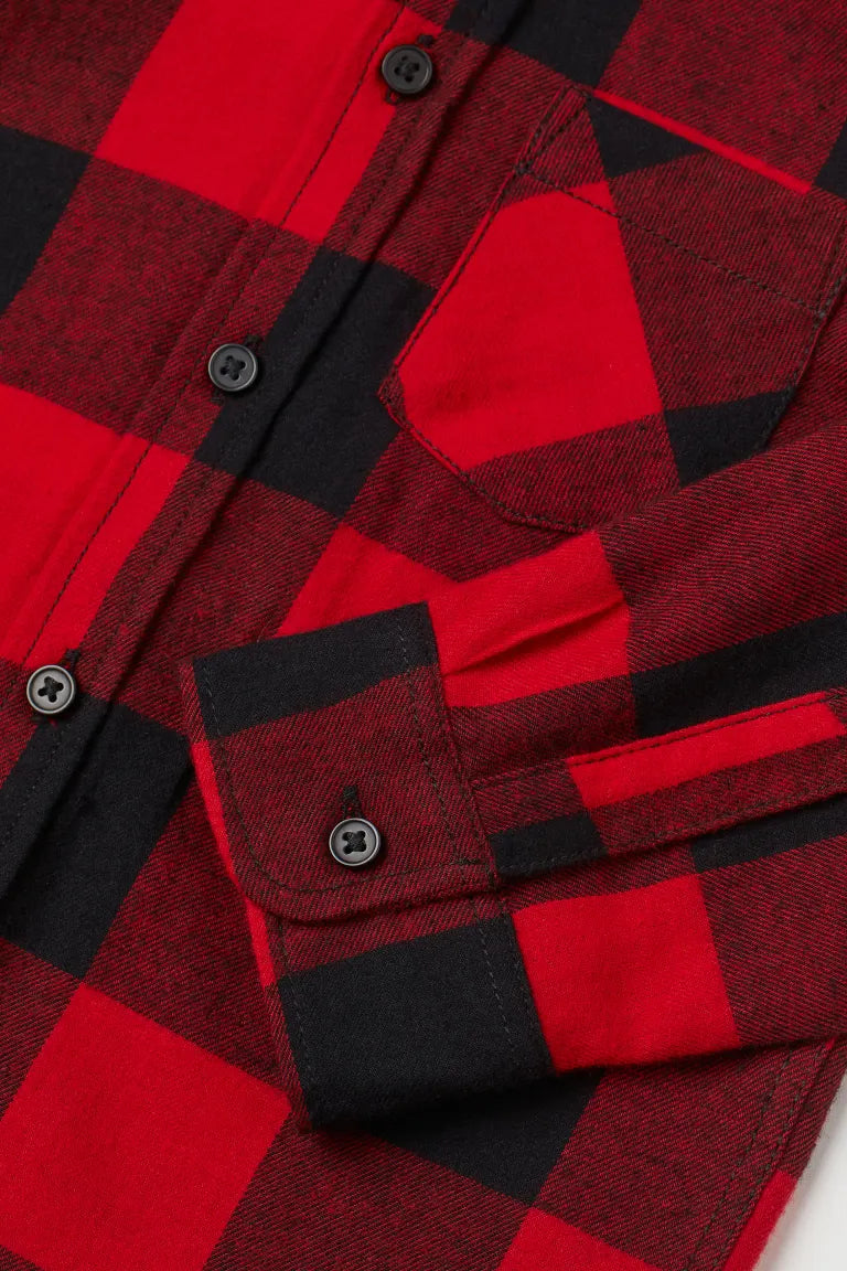 Camisa roja cuadros H&M niño formal 52655344