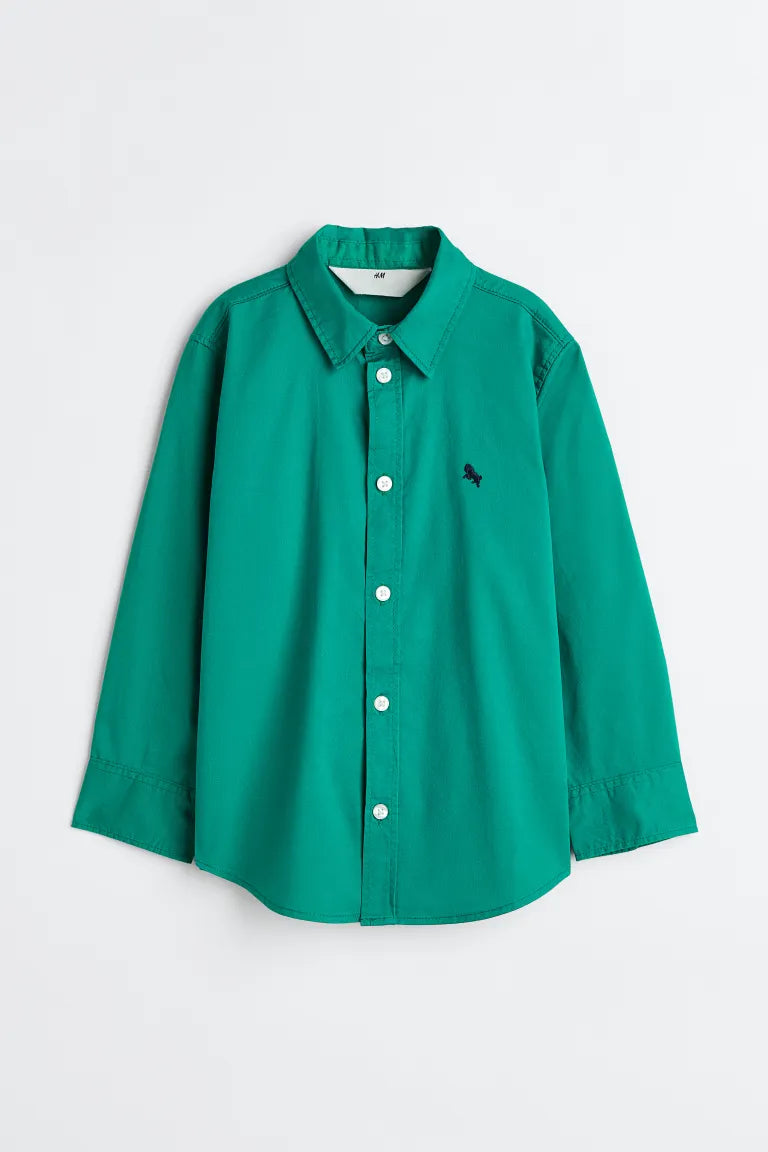 Camisa verde niño H&M formal