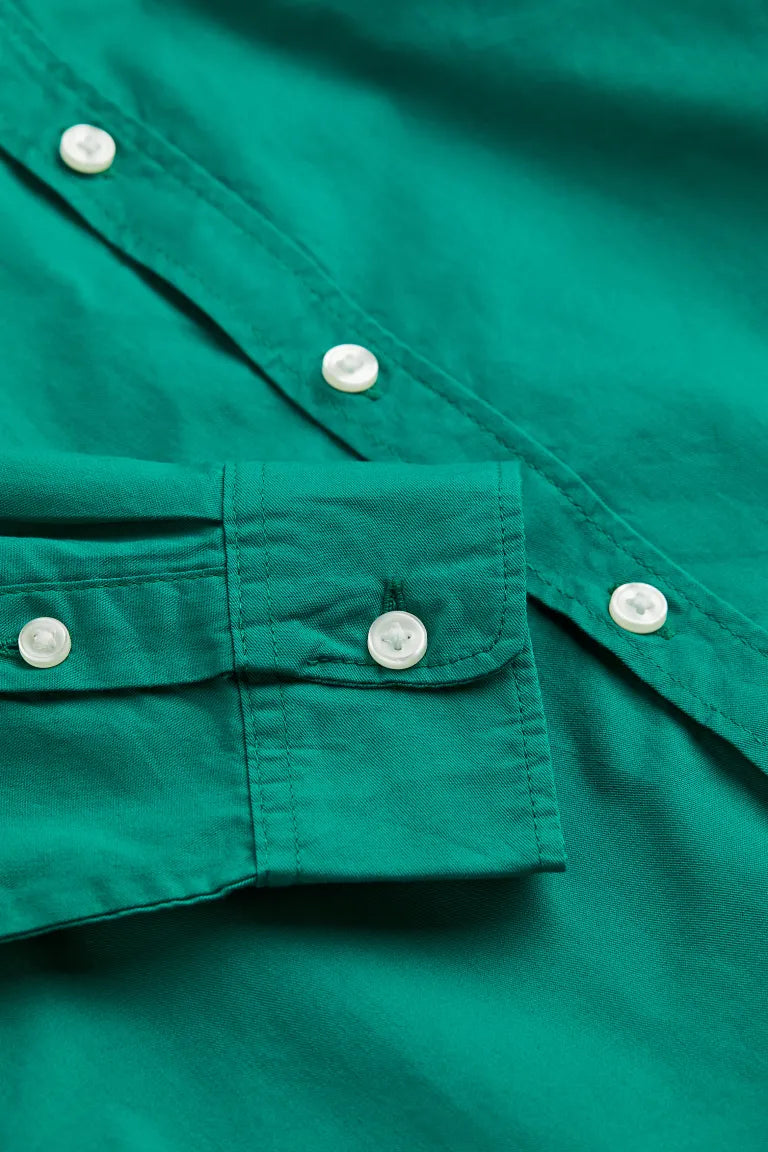 Camisa verde niño H&M formal