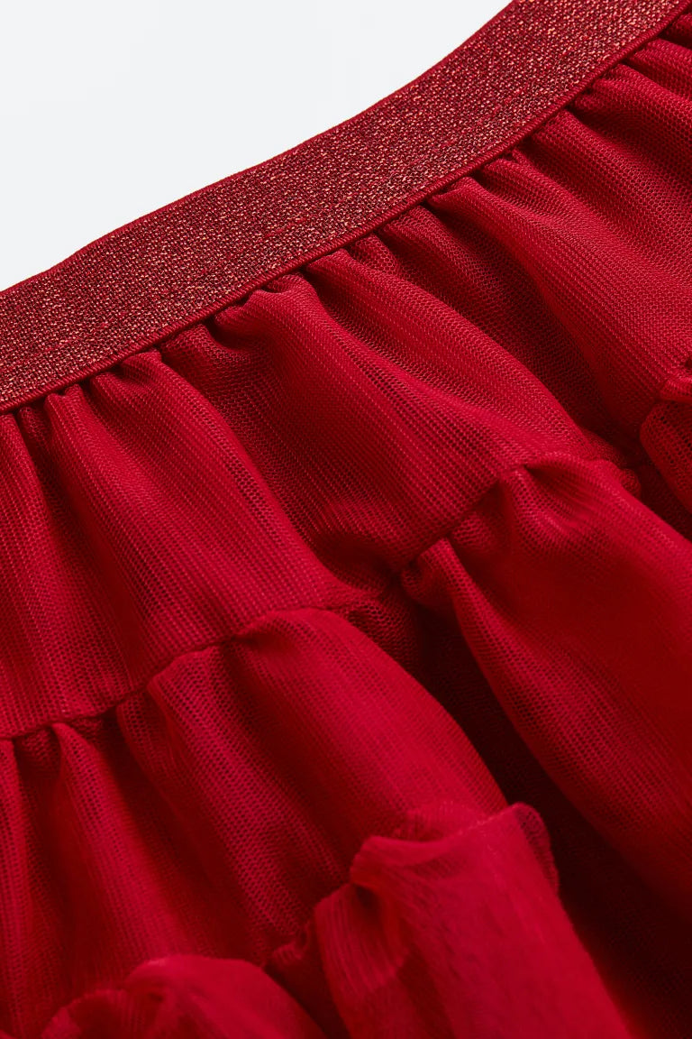 Falda tutu rojo revuelo al lado niña H&M  29351920