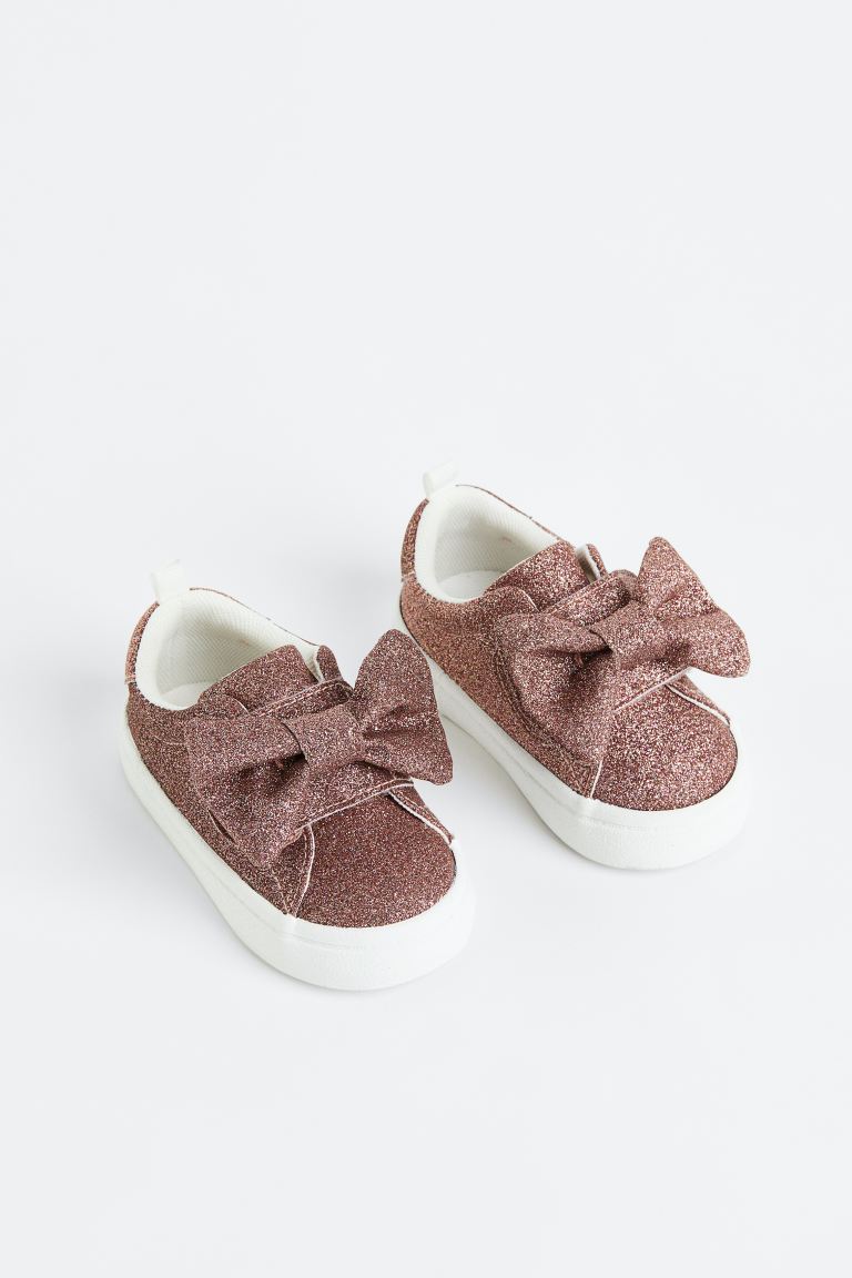 Tenis rosados glitter bebe niña H&M