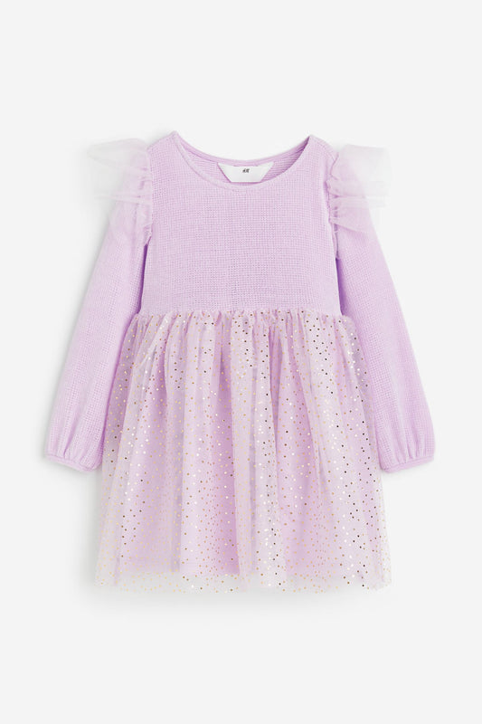 vestido morado tutu niña H&M brillante eventos 50831344