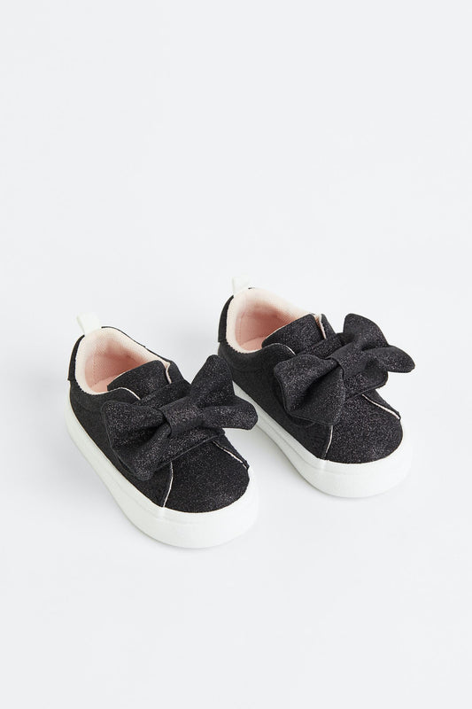 Tenis negros glitter bebe niña H&M