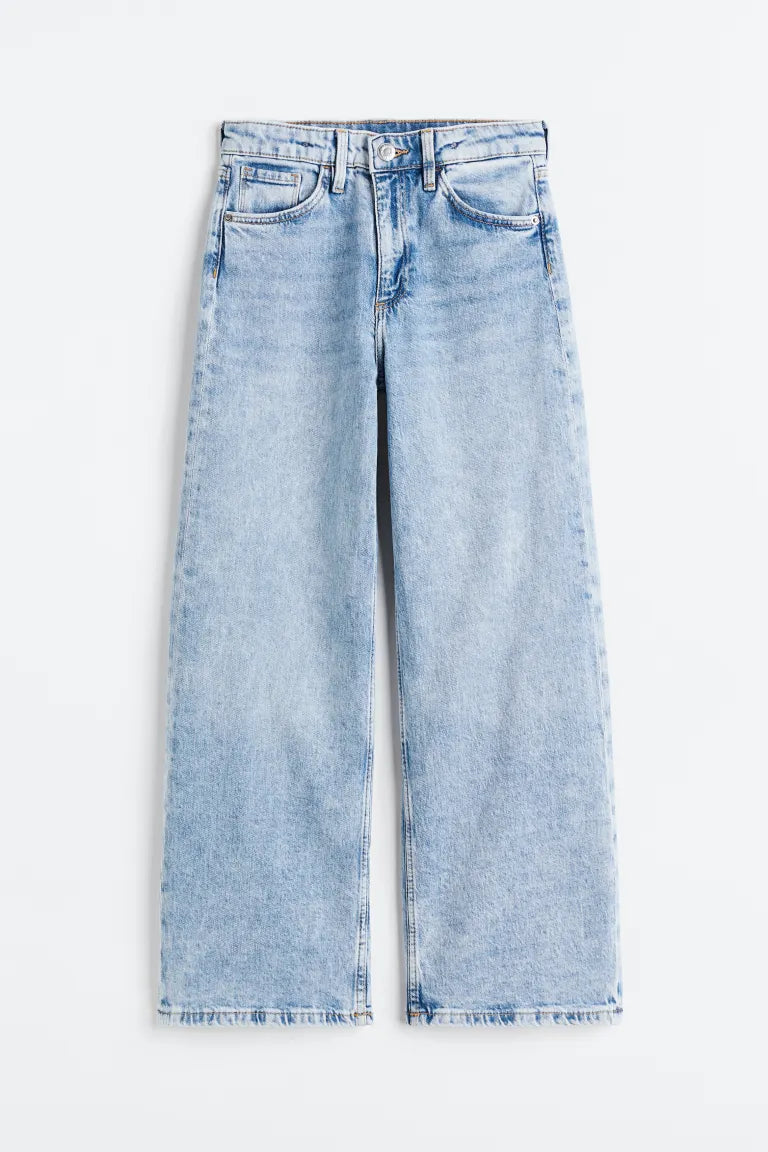 Pantalón jeans niña H&M azul acampanado1165482