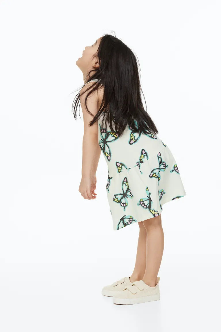 Vestido H&M niña mariposas verdes