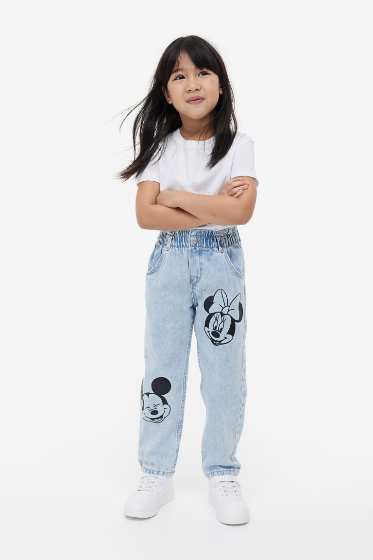 Pantalón Jeans azul Minnie dos caritas niña H&M – Kima Shop HN