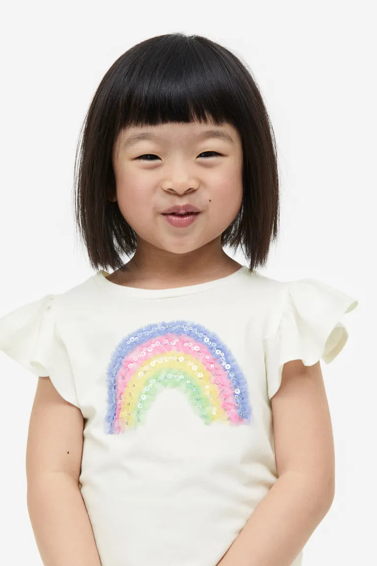 Camisa blanca arcoiris H&M – Kima Shop