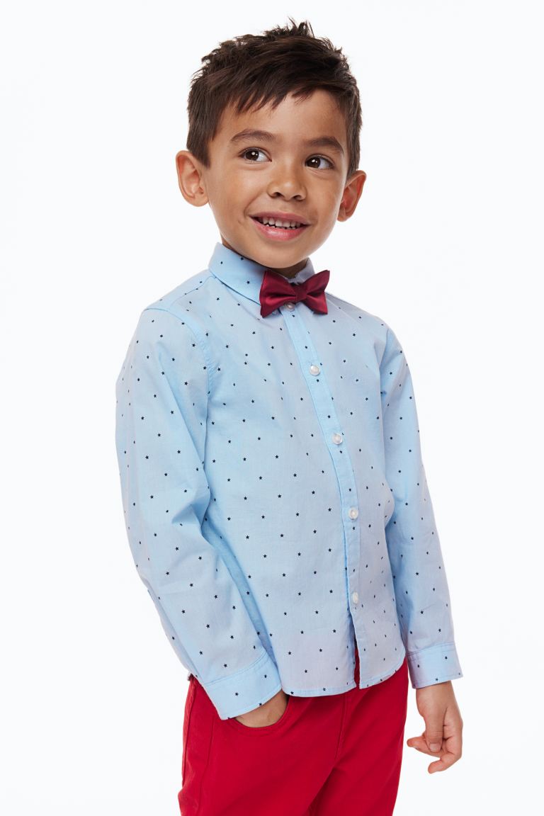 Set 3 piezas formal niño rojo corbatin  H&M