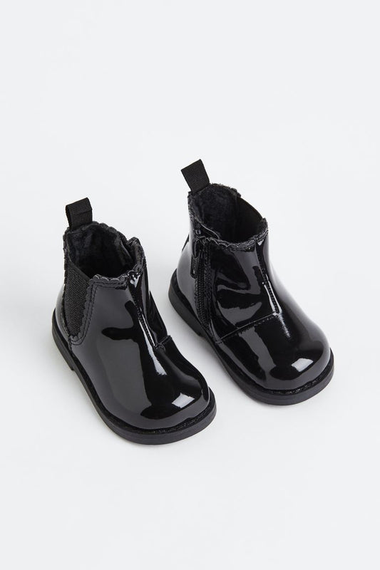 Botines charol negros H&M botas niña bebe niña