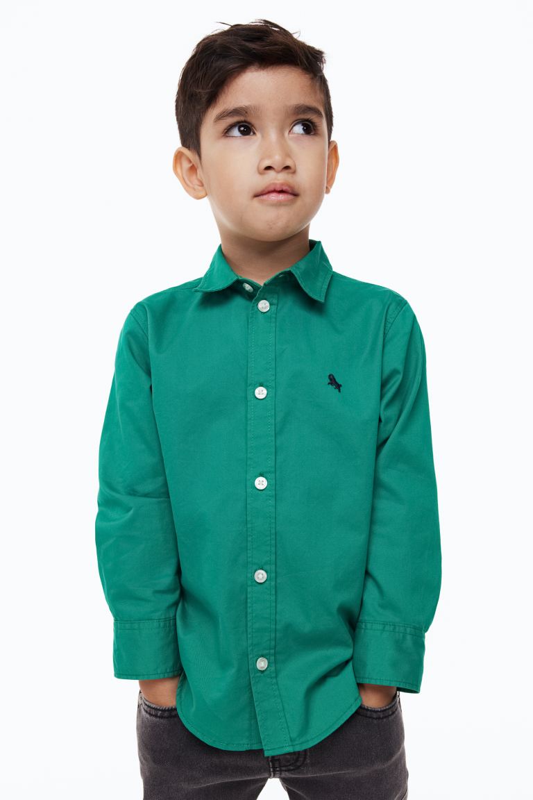 Camisa verde niño H&M formal