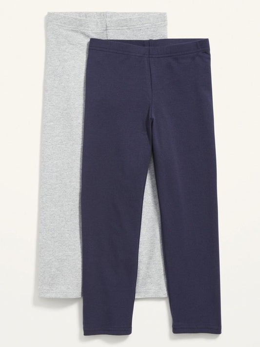Set 2 Leggings gris azul Old navy  4-16 años