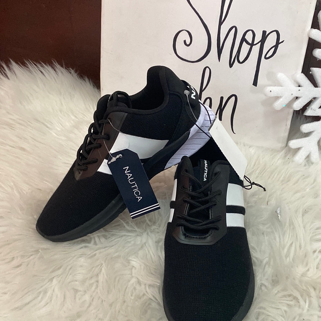 Tenis negros Nautica zapatos negros niño niña