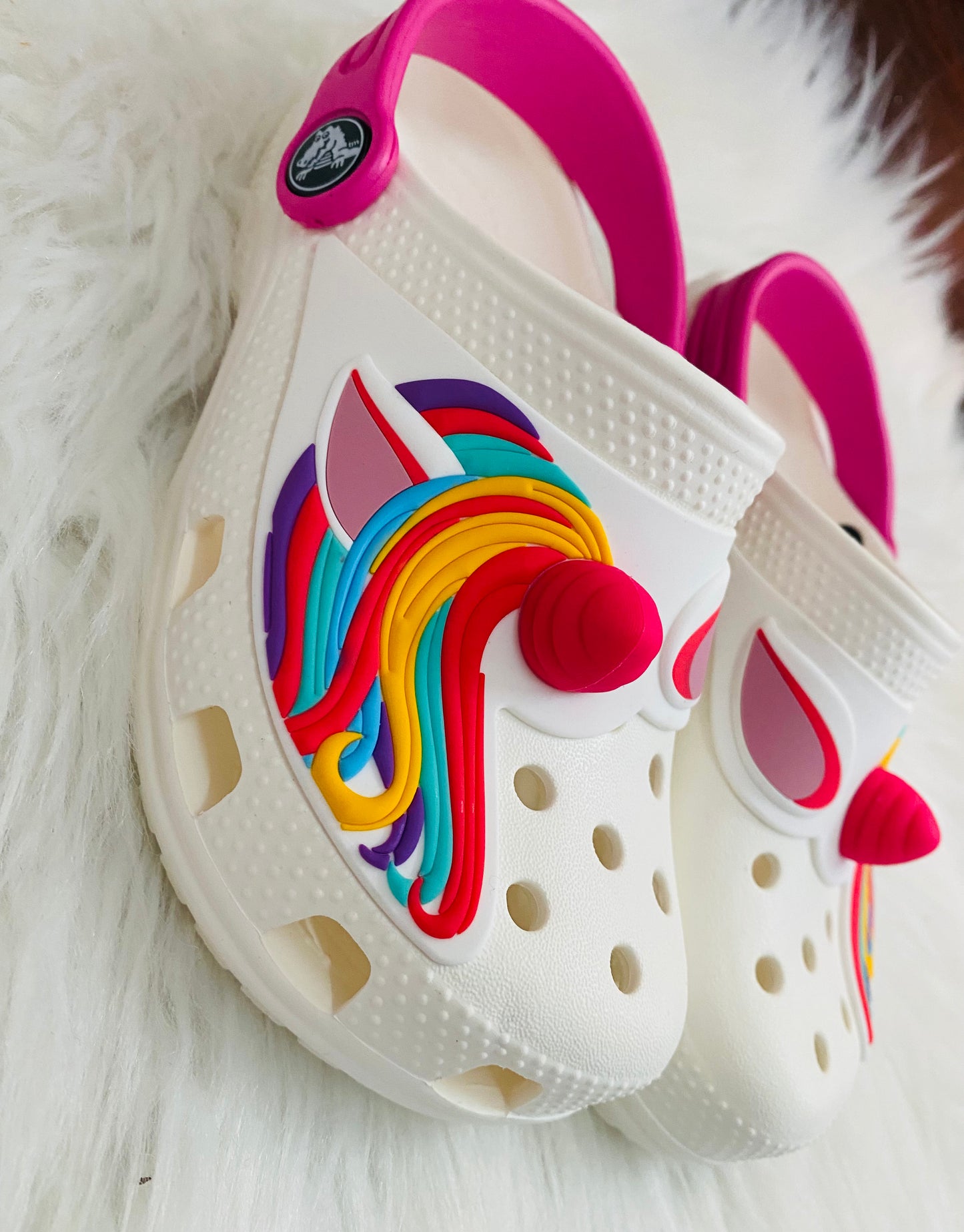Crocs Unicornio blancas niña