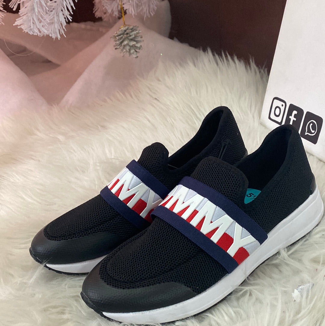 Tenis tommy zapatos negros unisex