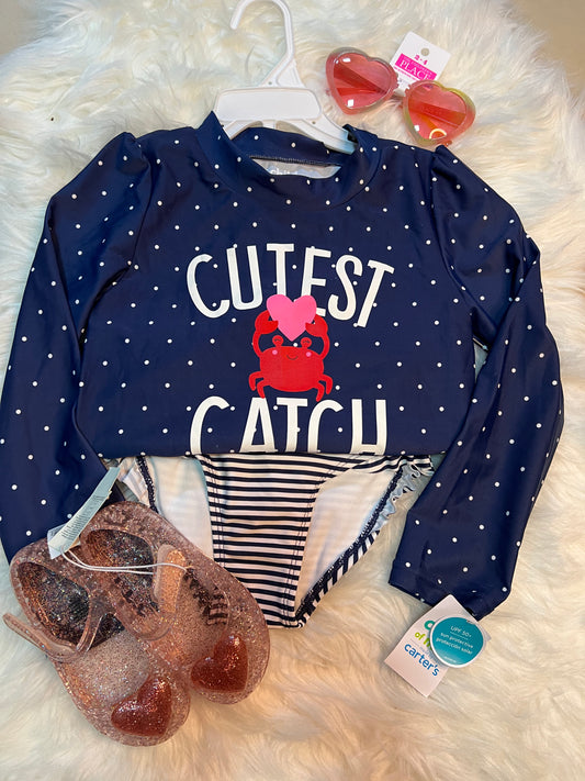 Traje de baño niña Carters manga larga