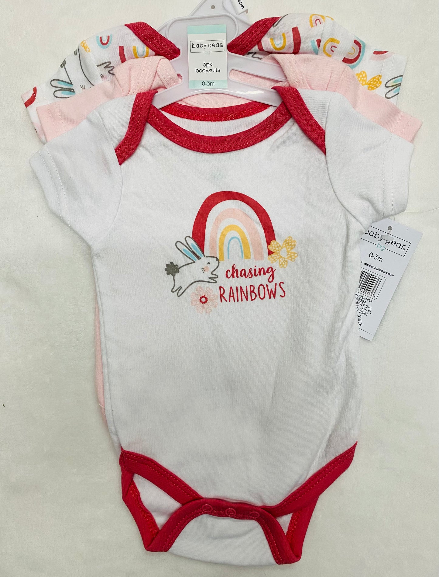 Set 3 piezas Mameluco baby gear bebé niña