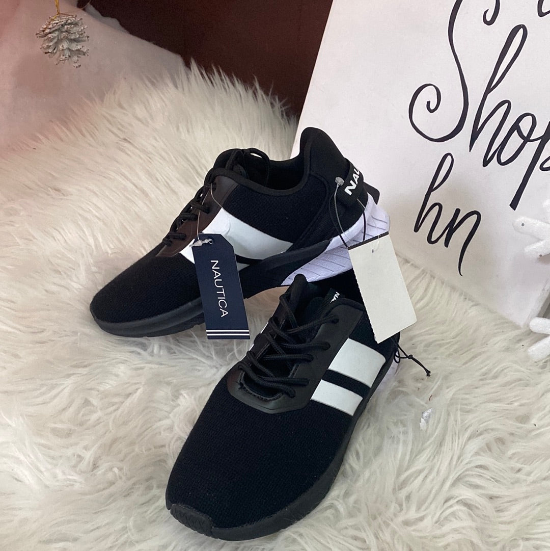 Tenis negros Nautica zapatos negros niño niña