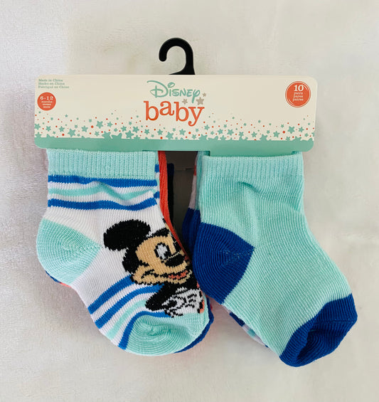 Set 10 pares calcetines bebe mickey Disney baby niño
