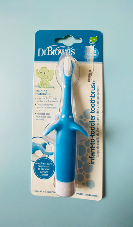 Cepillo dental azul DrBrown’s
