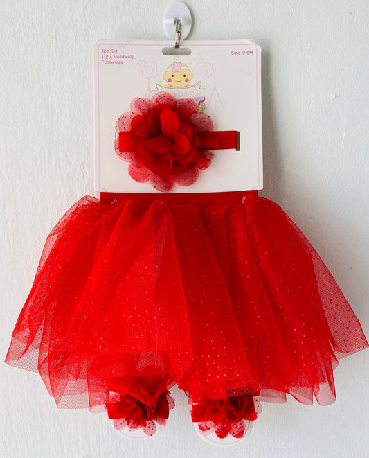 Falda 3 set tutu, Diadema y zapatilla