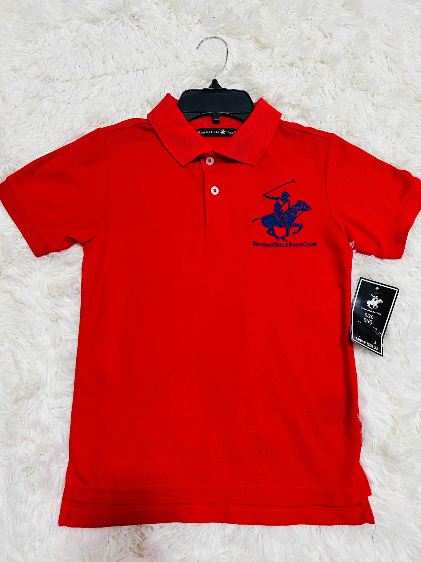 Camisa roja Niño Polo club