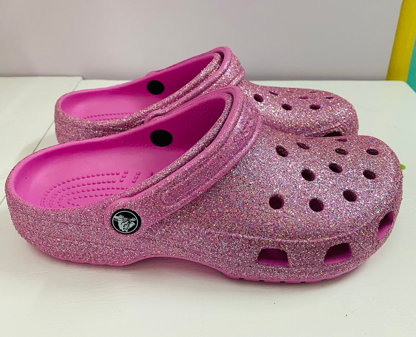 Crocs rosada glitter adulto Kima Shop HN